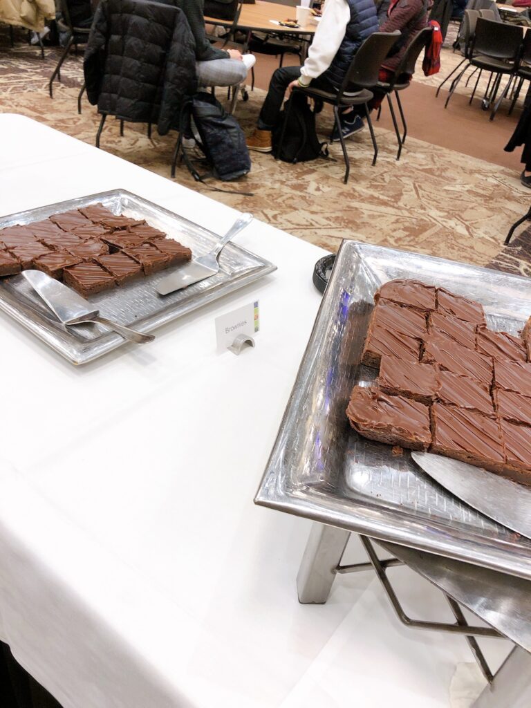 アメリカ・ウィスコンシン州で食べたブラウニー。とても濃厚。