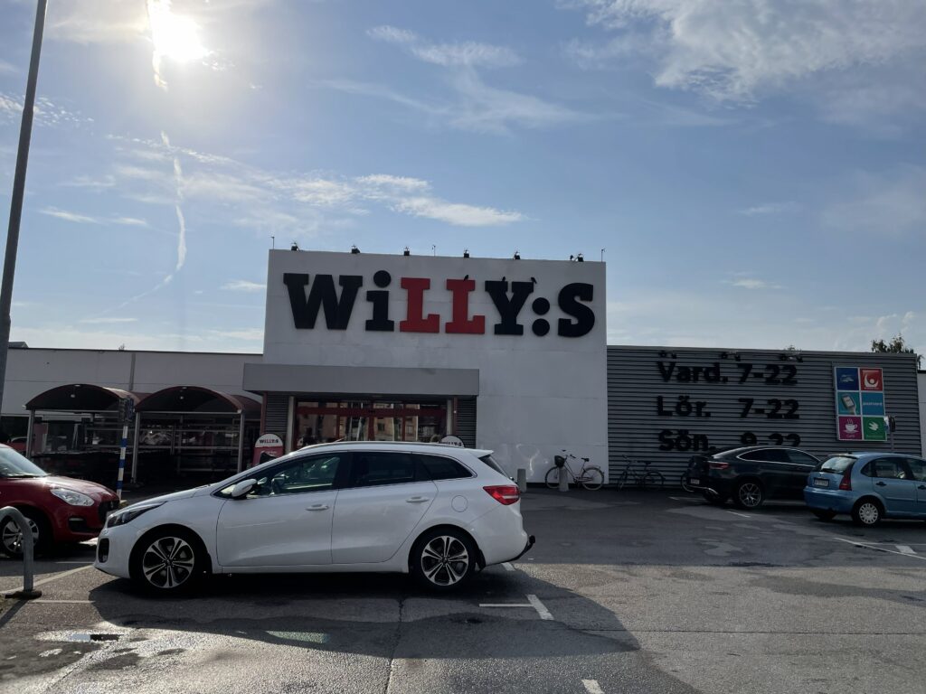 スウェーデンのスーパーマーケット「Willy's」