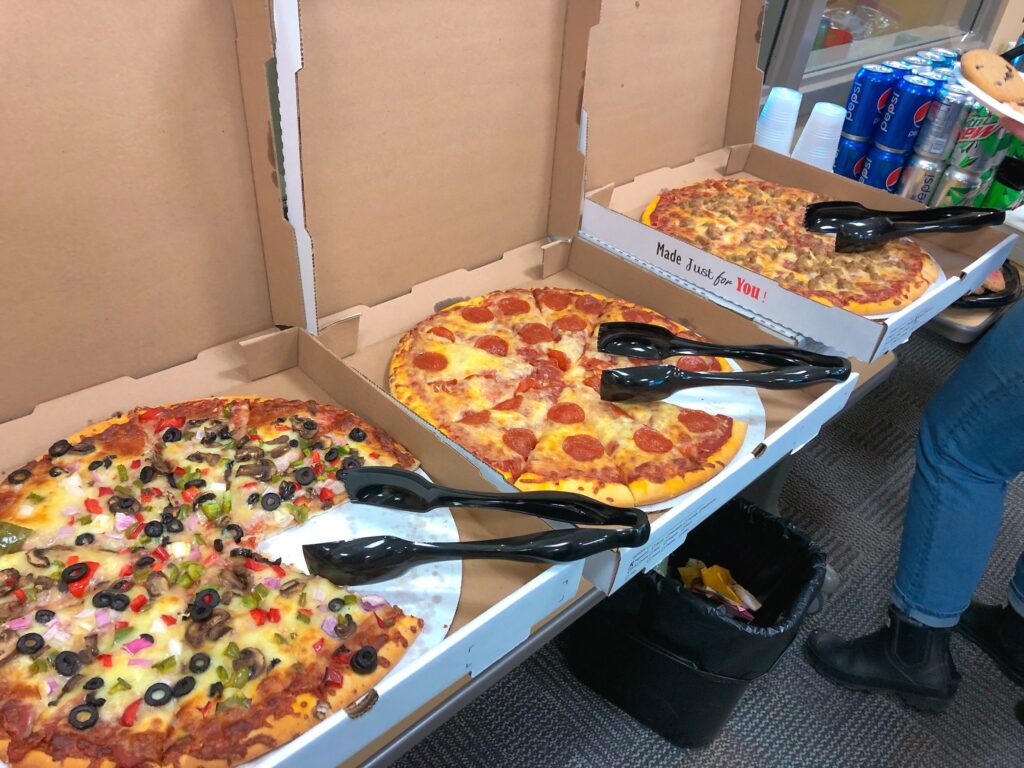 アメリカウィスコンシン州で食べたピザ。
