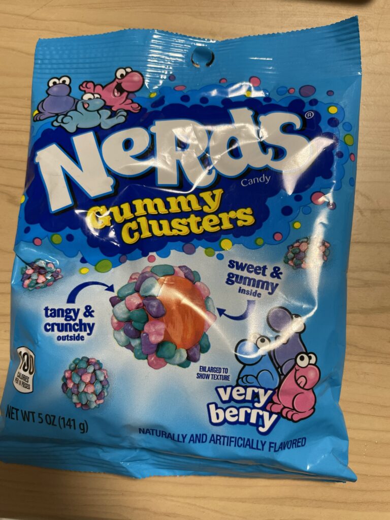 アメリカ人の友人が買ってきてくれたお菓子 Nerds