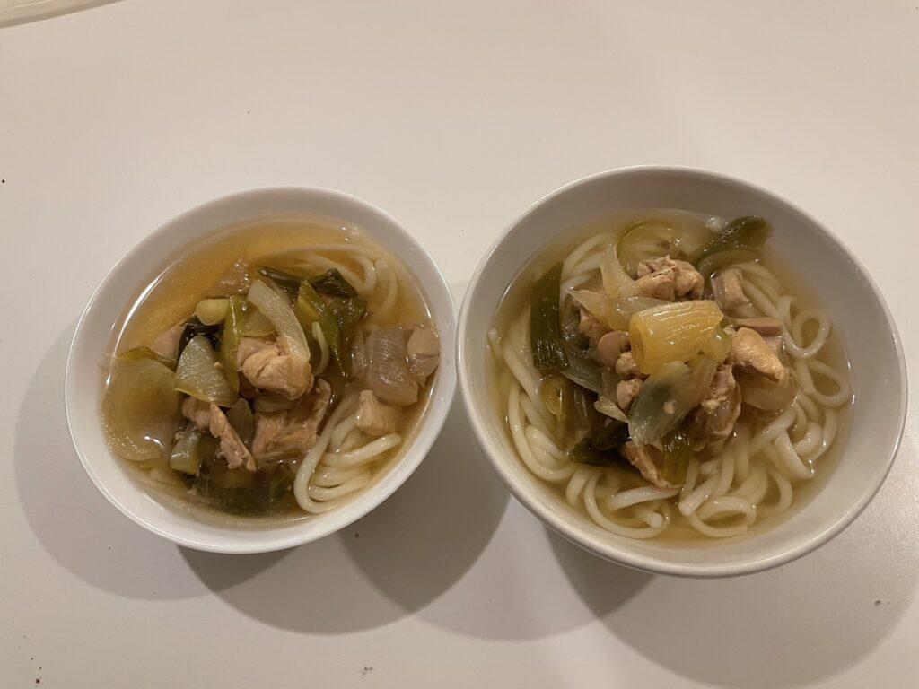 スウェーデンのスーパーで自炊した肉うどん